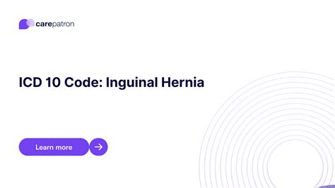 inguinal hernia icd 10 cm code